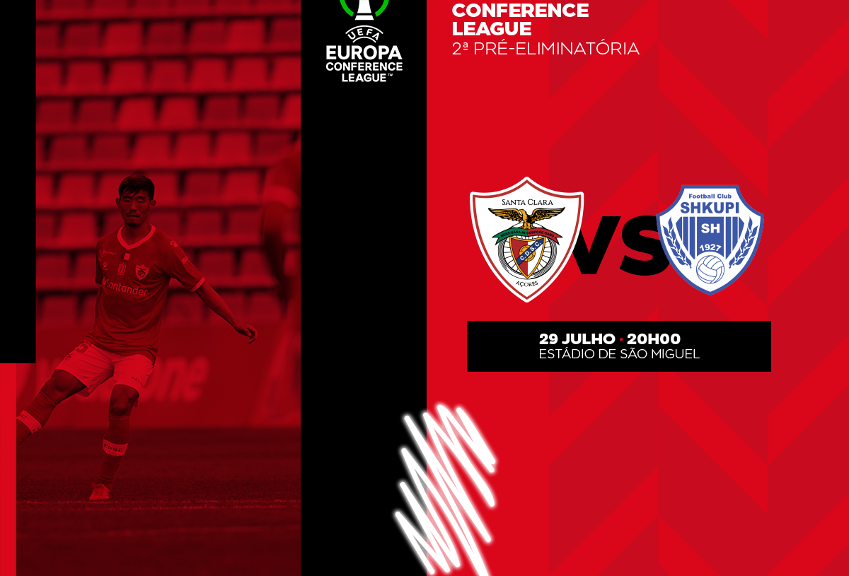 Adeptos de regresso nos Açores: Santa Clara–Shkupi terá público